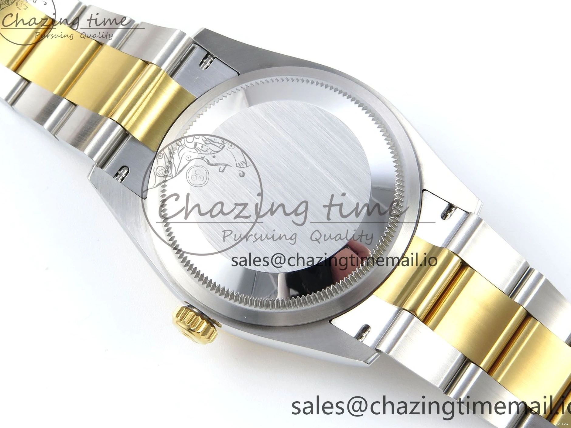 MiroTime 0418 SmartChoice DateJust 36 126233 EWEF Best Edition YG Stick Dial on SS YG Oyster Bracelet A 669